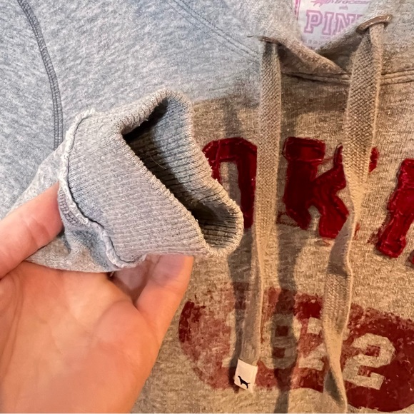 PINK | Rare Y2K Virginia Tech Hokies hooded sweatshirt - Picture 5 of 10